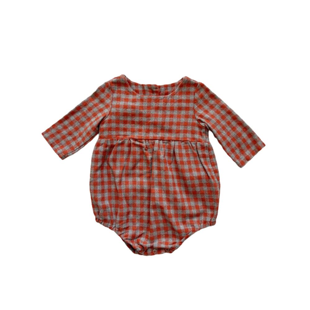 Esther + Jo Plaid Flannel Romper